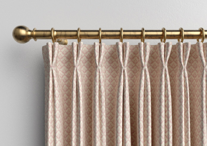 Trellis Prints, Scallop and Bud Rosies Pink - Made to Measure Curtains - Image 10